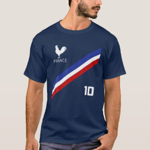 France Jersey Number Ten Soccer French Futbol Club T-shirt