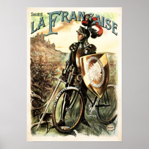 France La Francaise Cycles Bicycle Poster