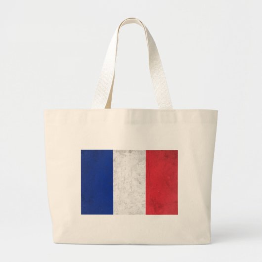 France Large Canvas tas (Voorkant)