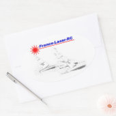 France Laser RC Classic Ovale Sticker (Envelop)