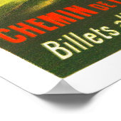 France Le Mont Blanc Affiche de voyage restaurée (Coin)