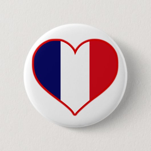 France Love Ronde Button 5,7 Cm (Voorkant)