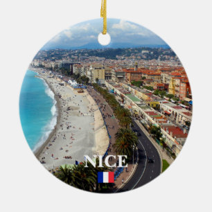 France Nice en Eze Panoramic Ornament