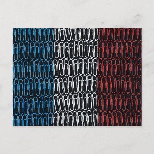 France Paper Clip Briefkaart (Voorkant)