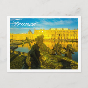 France Paris Architecture Sunset Versailles Briefkaart