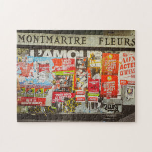 France Paris Cityscape Montmartre Fleurs Area Legpuzzel