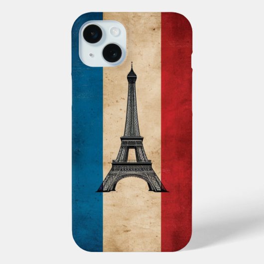 France Paris Eiffel Tower Case-Mate iPhone Case (Achterkant)