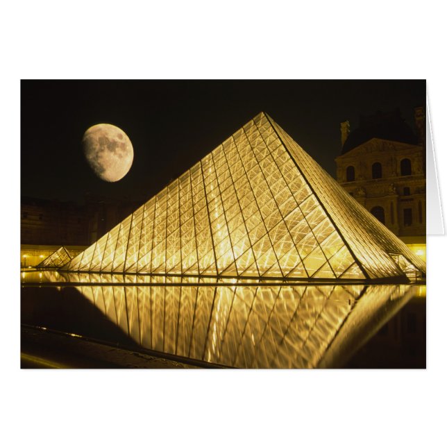 France, Paris, Le Musée du Louvre, Nuit (Devant horizontal)