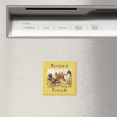 France Pays Barnyard Amis Frigo Magnet (In Situ (Lave-vaisselle))