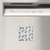 France Pays Blue Roosters Frigo Magnet (In Situ (Lave-vaisselle))