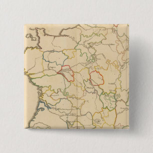 France Rivers Vierkante Button 5,1 Cm