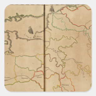 France Rivers Vierkante Sticker