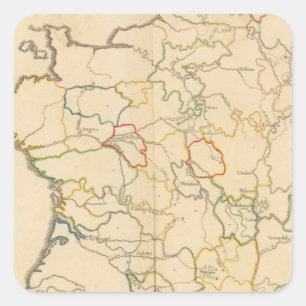 France Rivers Vierkante Sticker