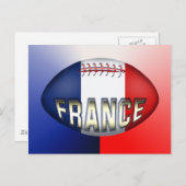 France Rugby Ball Briefkaart (Voorkant / Achterkant)