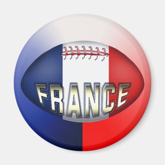 France Rugby Ball Magneet (Voorkant)