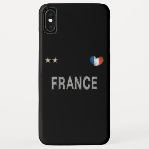 France Soccer Football Fan Shirt Heart iPhone XS Max Hoesje