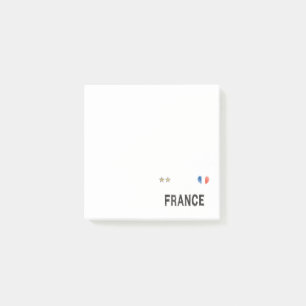 France Soccer Football Fan Shirt Heart Post-it® Notes