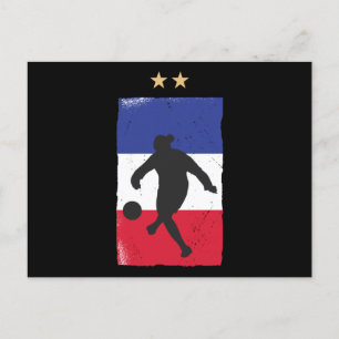 France Soccer Jersey Football Fan French Flag Briefkaart