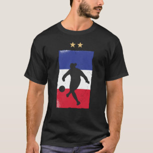 France Soccer Jersey Football Fan French Flag T-shirt