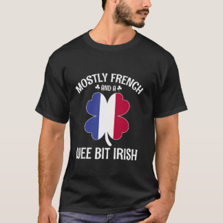 France St Patricks Day Meestal Frans waren een bee T-shirt