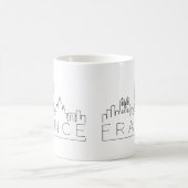 France Stylisée Skyline Café Mug (Centre)