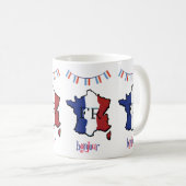 France - tasse avec drapeaux français (Devant droit)