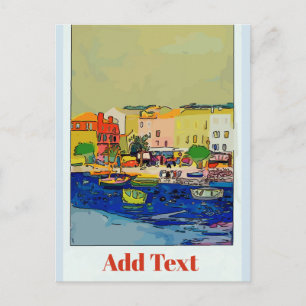 France Travel Poster Briefkaart