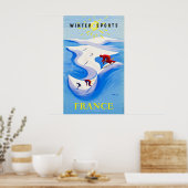 France Travel Poster ... Sports d'hiver (Cuisine)