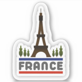 France Travel Vinyl Sticker