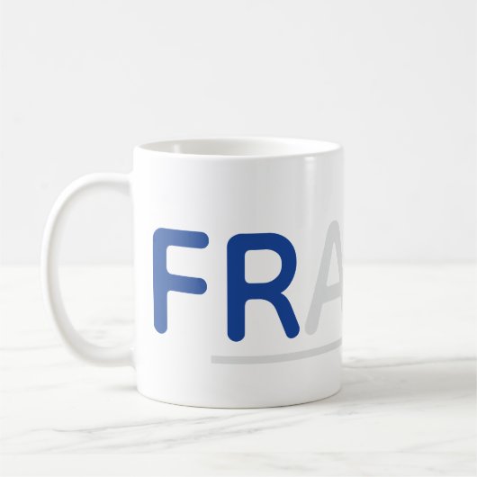 "France" Typography Mug (Gauche)