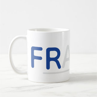 "France" Typography Mug Koffiemok