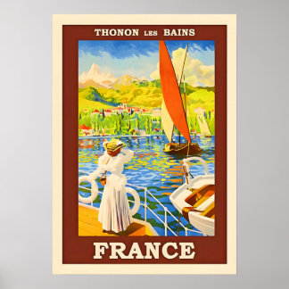 France Vintage Travel Poster