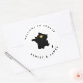 France Wedding Welcome Sticker for Box, Bag (Envelop)