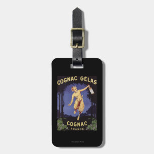 FranceCognac Gelas Promotional PosterFrankrijk Bagagelabel