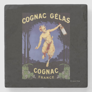 FranceCognac Gelas Promotional PosterFrankrijk Stenen Onderzetter