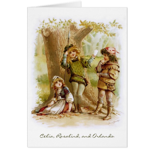 Frances Brundage : Celia, Rosalind, et Orlando (Devant)