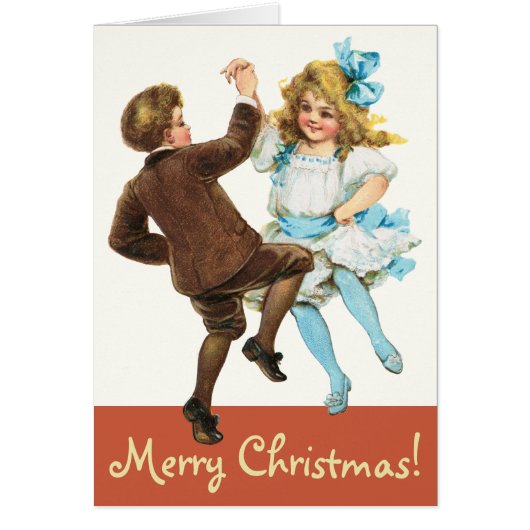 Frances Brundage Danser enfants Carte de Noël (Devant)