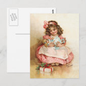 Frances Brundage - Meisje met Doll Briefkaart (Voorkant / Achterkant)