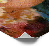 Frances Brundage: Meisje met Rozen Poster (Hoek)