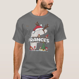 Frances Kerstmis met Frances Name voor grappige ke T-shirt