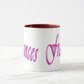 Frances, Nom Logo, Maroon Combo Coffee Mug (Centre)