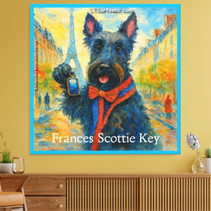 Frances Scottie Key: De hymne van het aanbiddelijk Canvas Afdruk