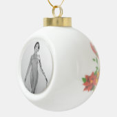 Francesca a Bella Ragazza, mooi italiaans meisje Keramische Bal Ornament (Rechts)