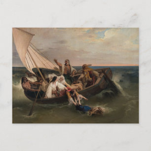 Francesco Hayez - Boot van Grieks Vluchters Briefk Briefkaart