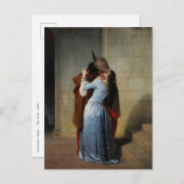 Francesco Hayez - Het Kiss Briefkaart (Voorkant / Achterkant)