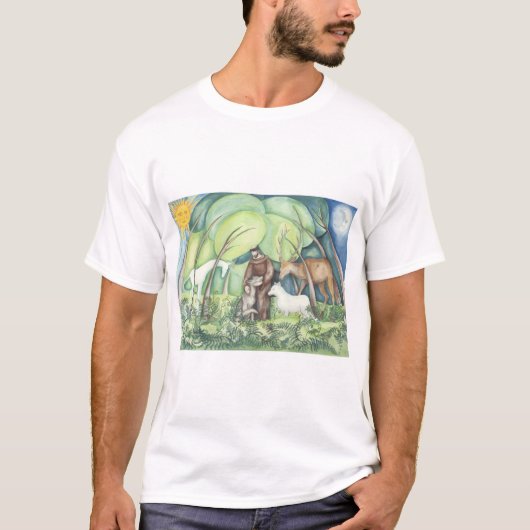 "Francesco" St Francis van Assisi T-shirt (Voorkant)