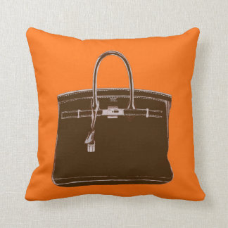 FRANCH BAG PILLOW BROWN/ORANJE KUSSEN