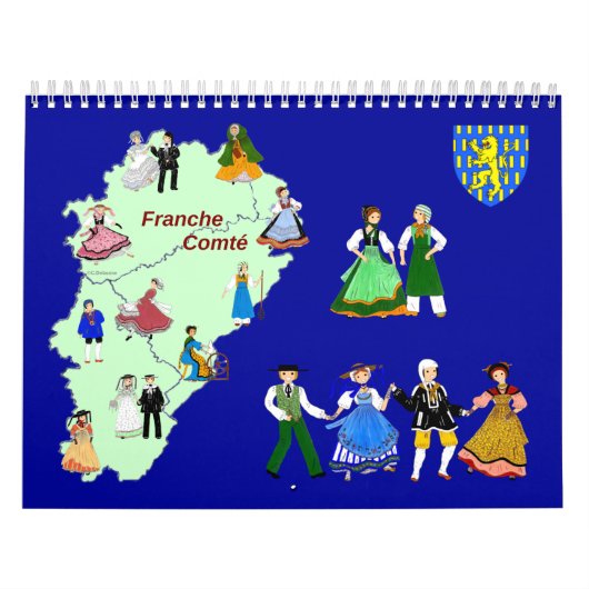 Franche-Comté, Frankrijk Kalender (Hoes)