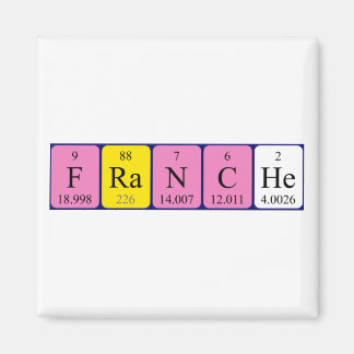 Franche periodieke table name magnet magneet