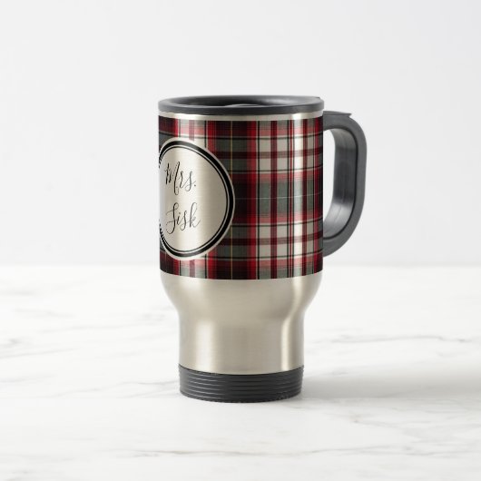 Franchement collection de tasse de voyage de plaid (Devant droit)